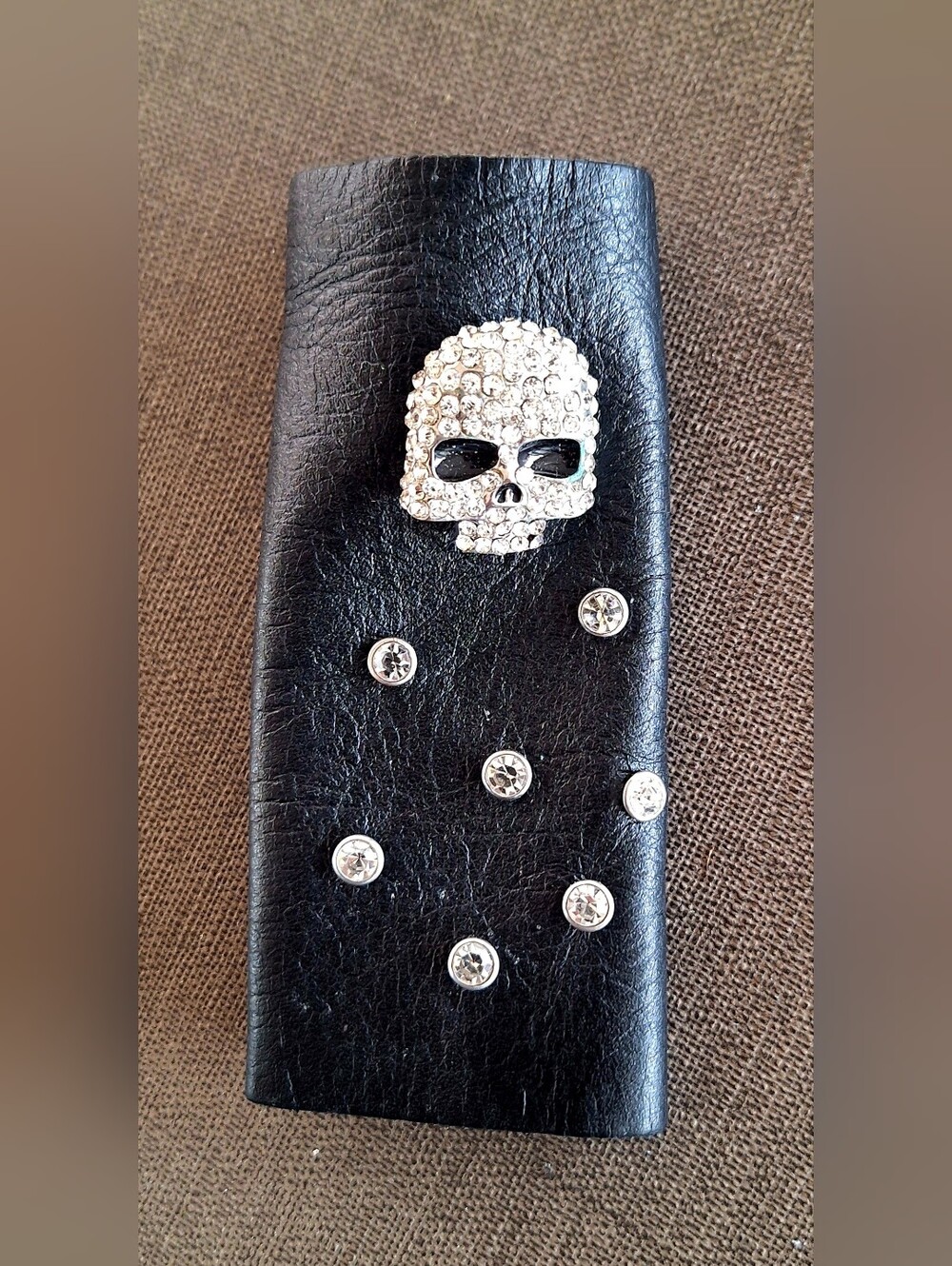 Leather Skull Hair Wrap